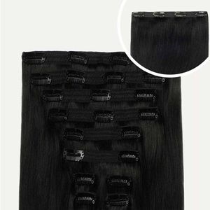 NEVER WORN Luxy Hair 20" Off Black Volume Clip In